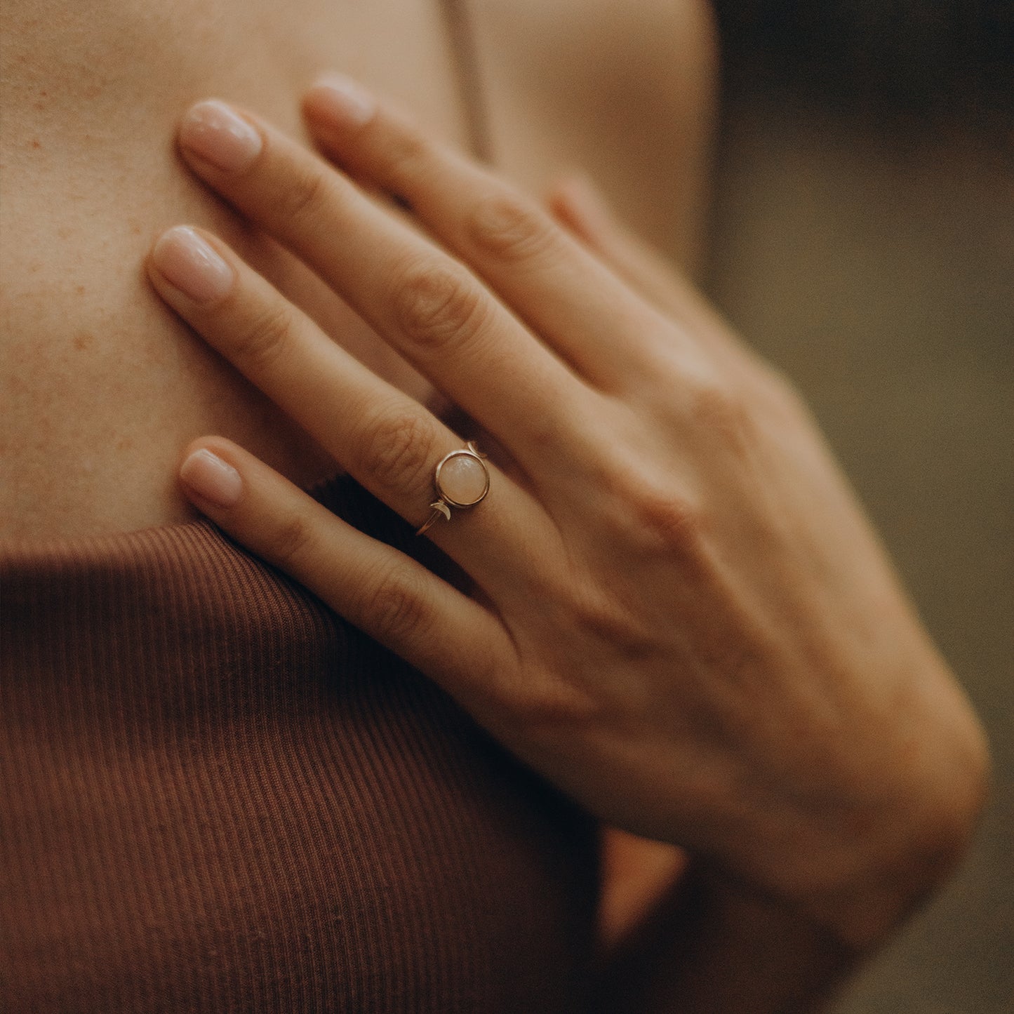 Magic Spell Ring Rosenquarz